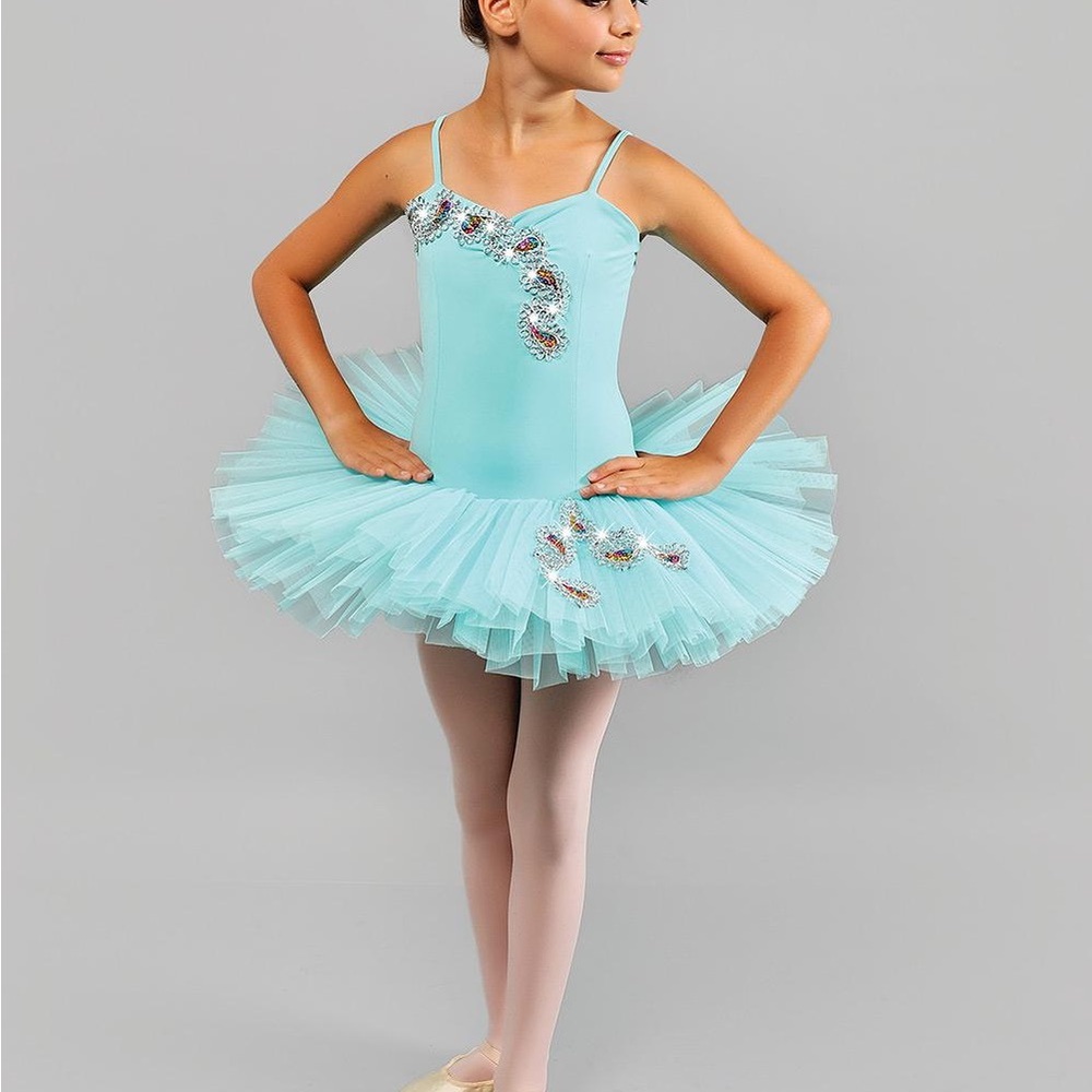 Aqua Blue Kids Ballet Costume Tutu 12C